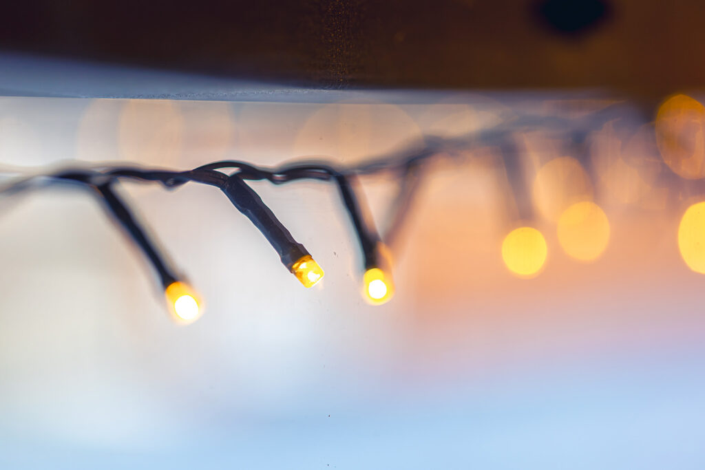 Príjemné teplé svetlo LED reťaze